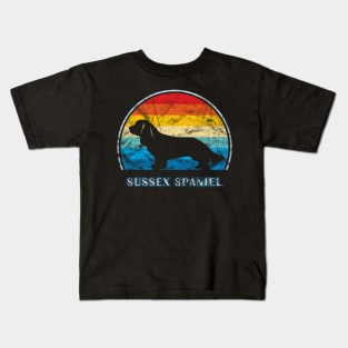 Sussex Spaniel Vintage Design Dog Kids T-Shirt